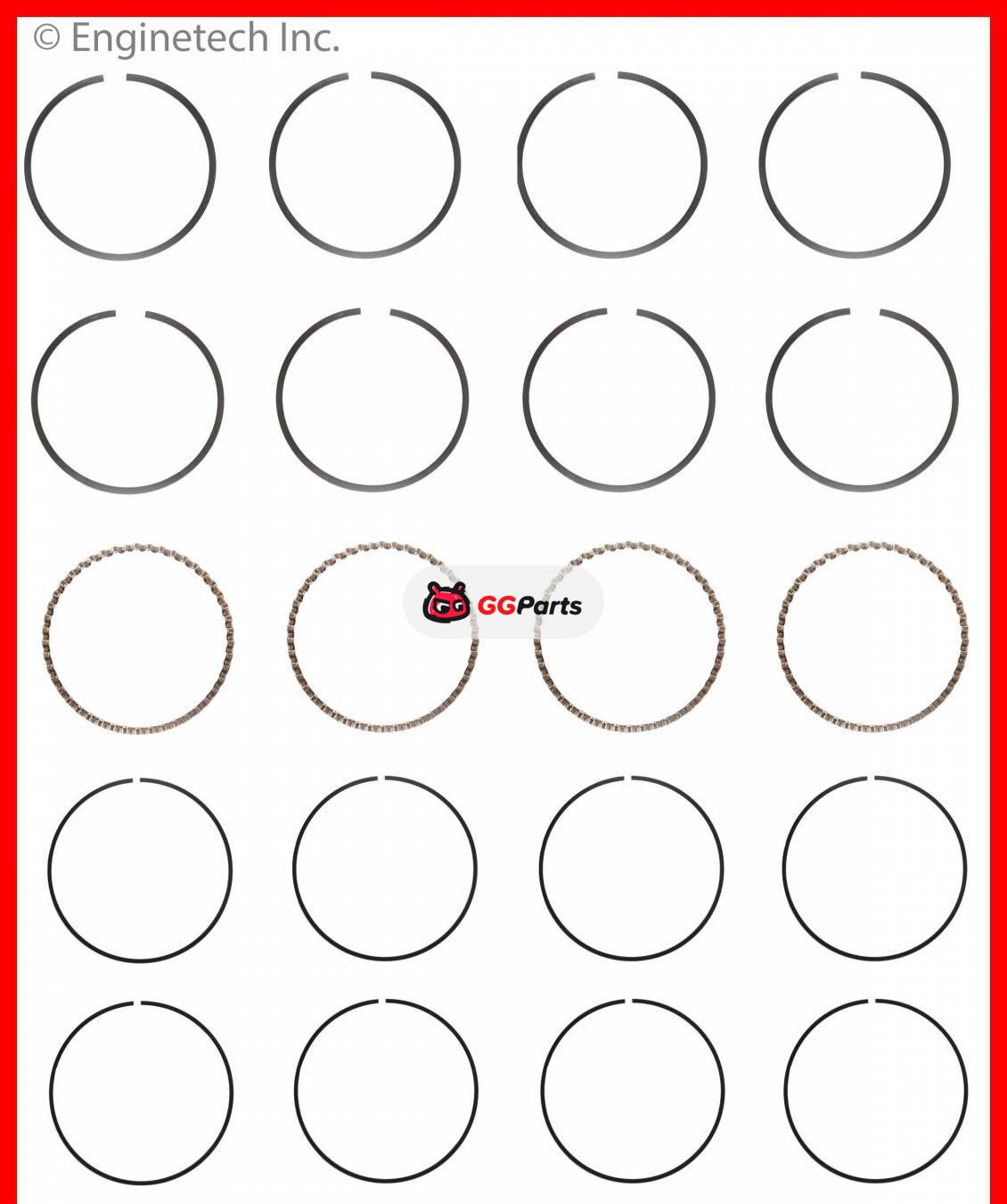 ENGINETECH C87134 Piston Ring
