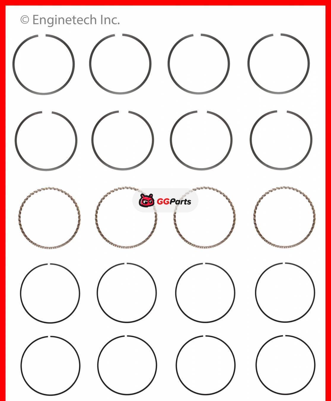 ENGINETECH C95004 Piston Ring