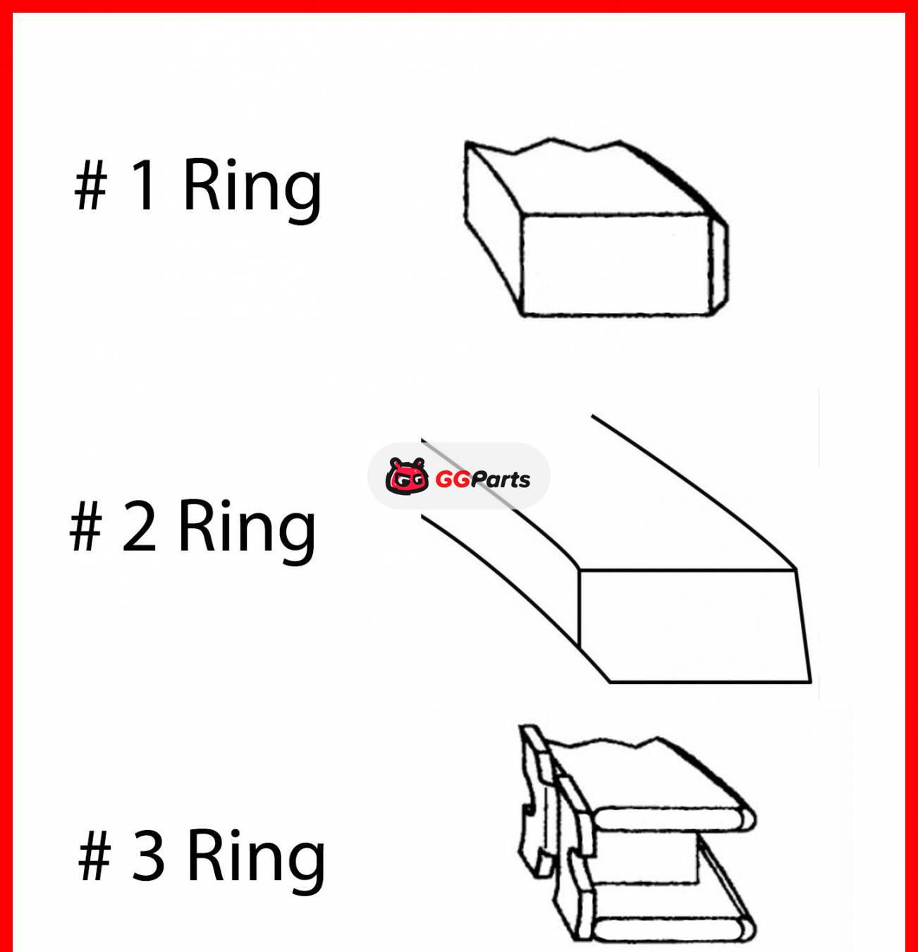 ENGINETECH C96136 Piston Ring   (Size: 0.50MM Oversize)