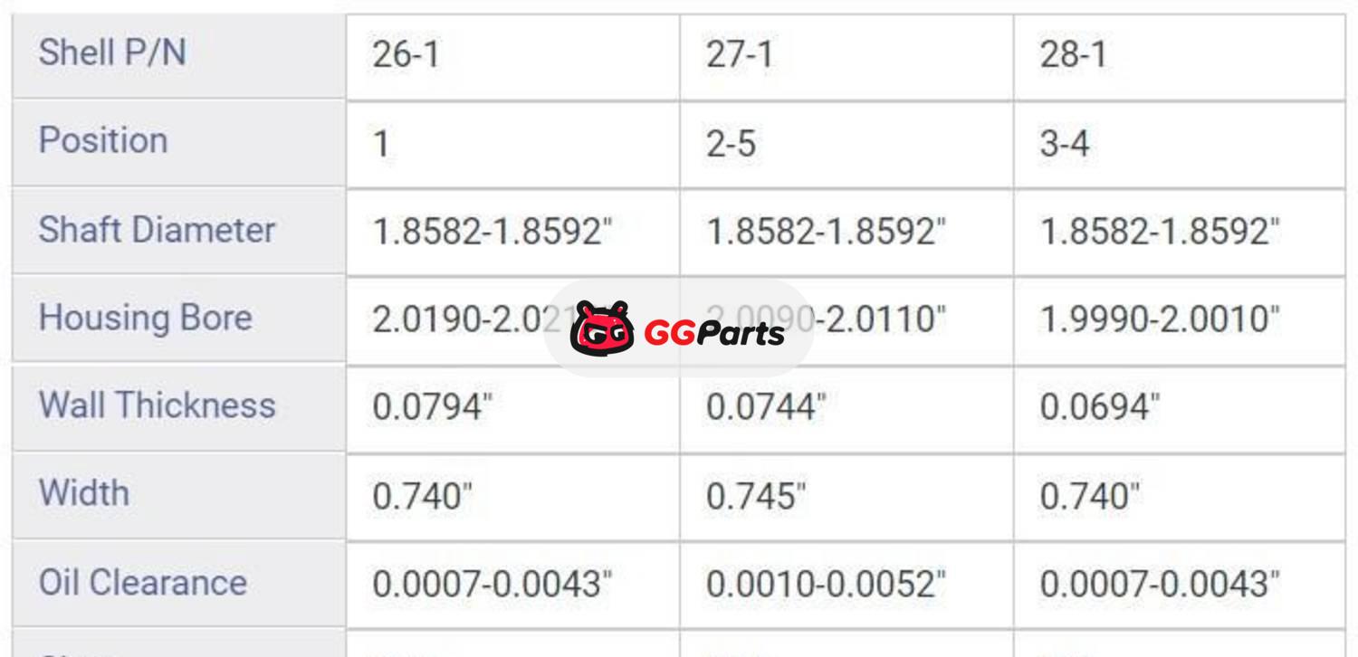 ENGINETECH CC428 Camshaft Bearing