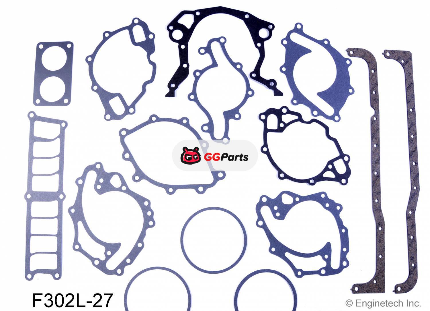ENGINETECH F302L27 Engine Kit Gasket Set