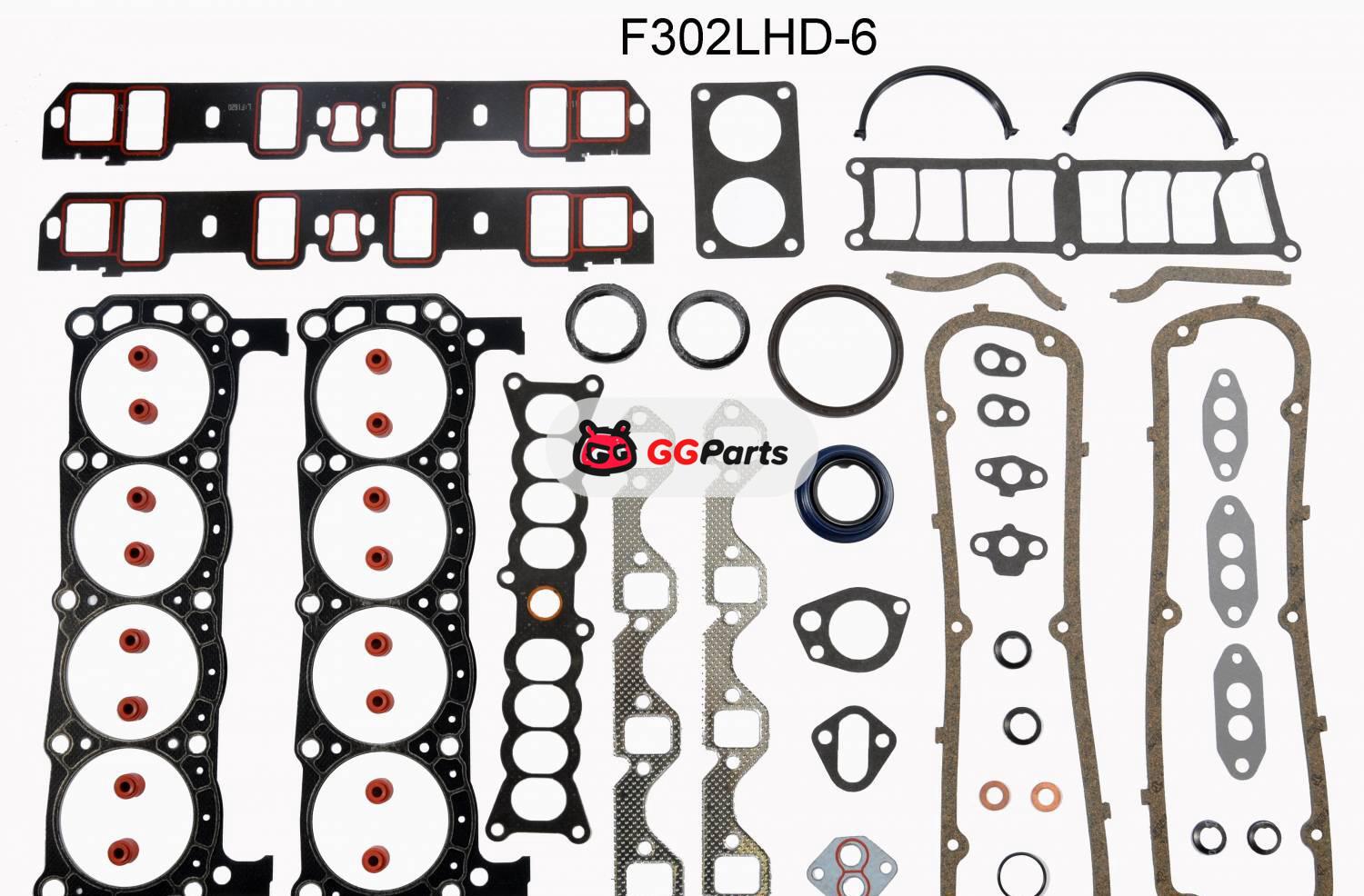 ENGINETECH F302LHD6 Engine Kit Gasket Set