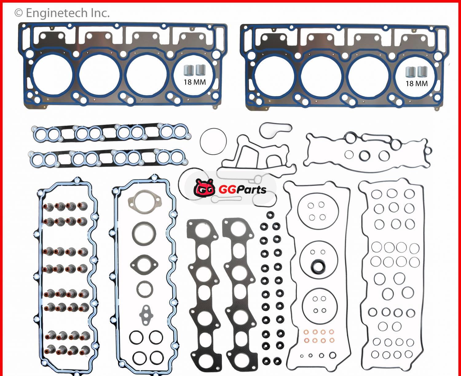 ENGINETECH F365HSB Cylinder Head Gasket Set