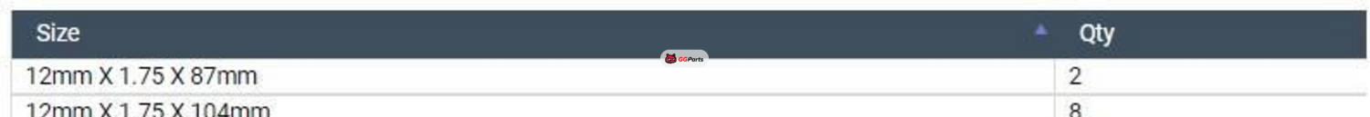 ENGINETECH HB119 Cylinder Head Bolt