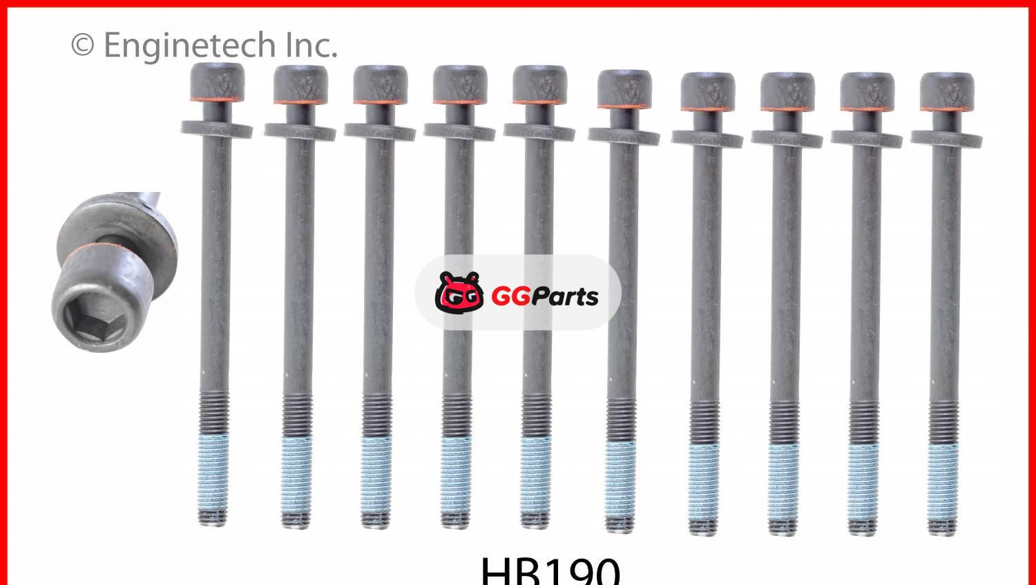 ENGINETECH HB190 Cylinder Head Bolt
