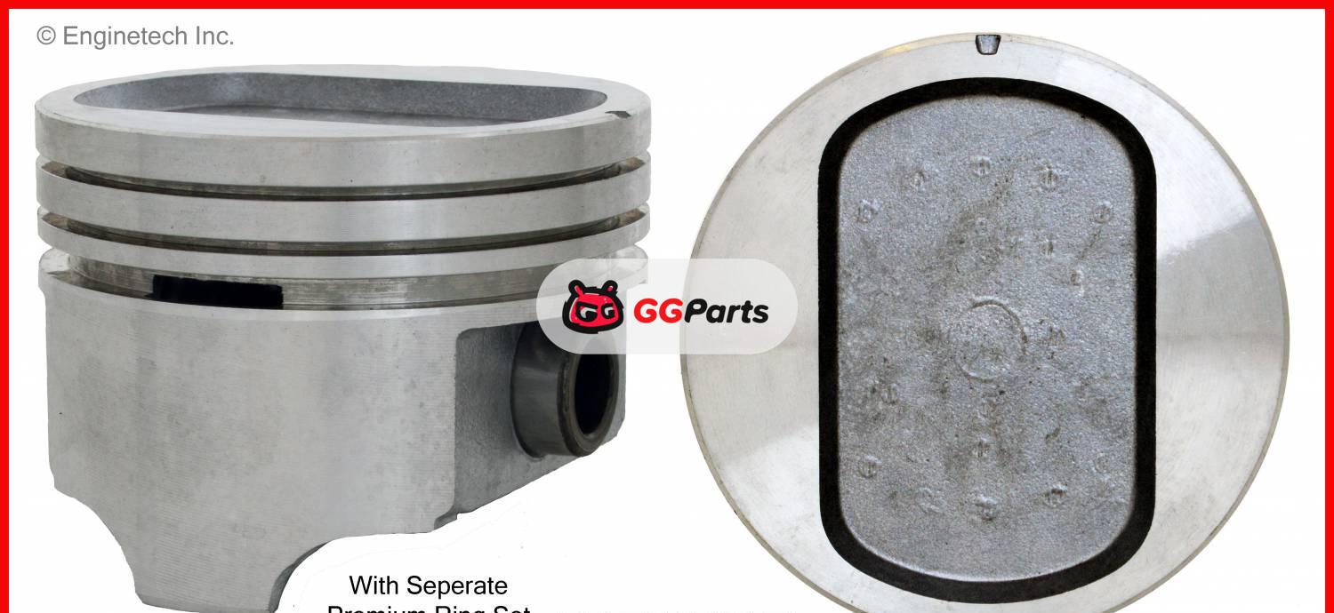 ENGINETECH K15268P Piston & Piston Ring Kit