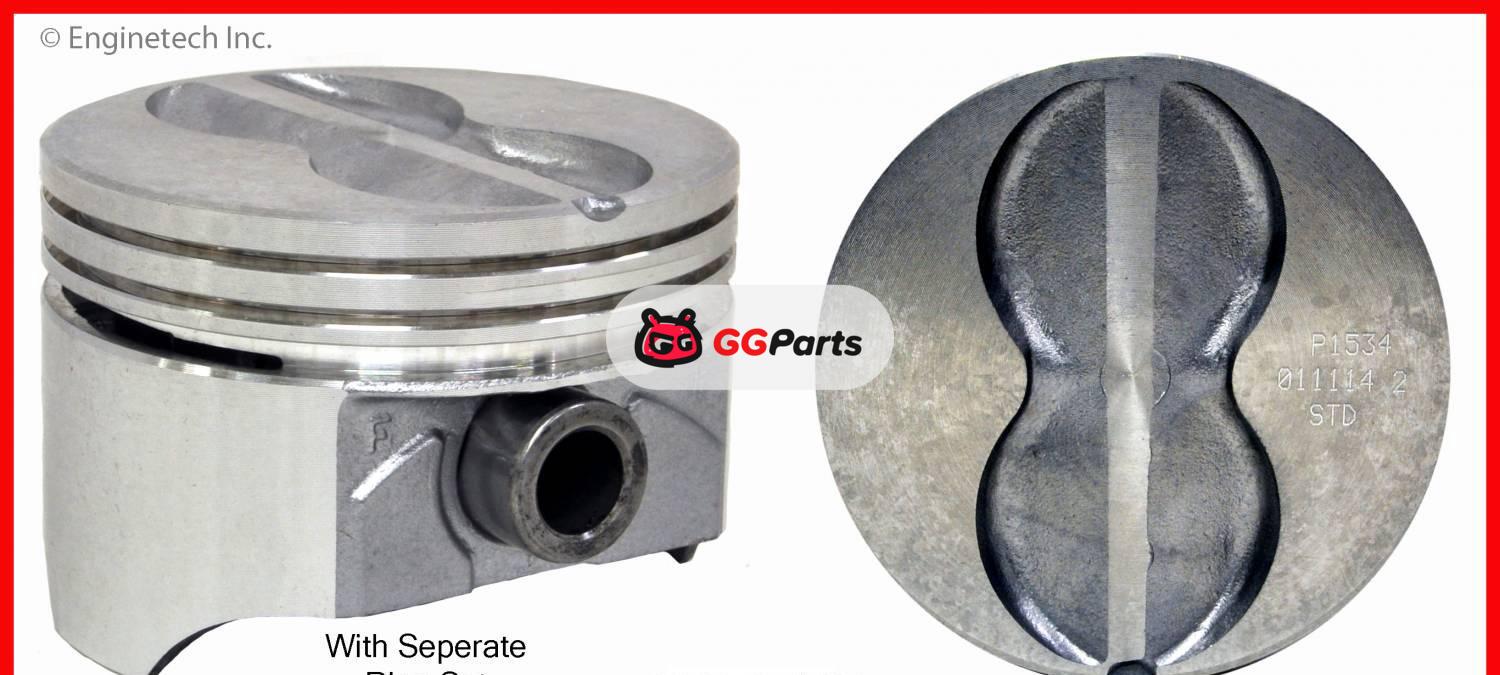 ENGINETECH K15348 Piston & Piston Ring Kit