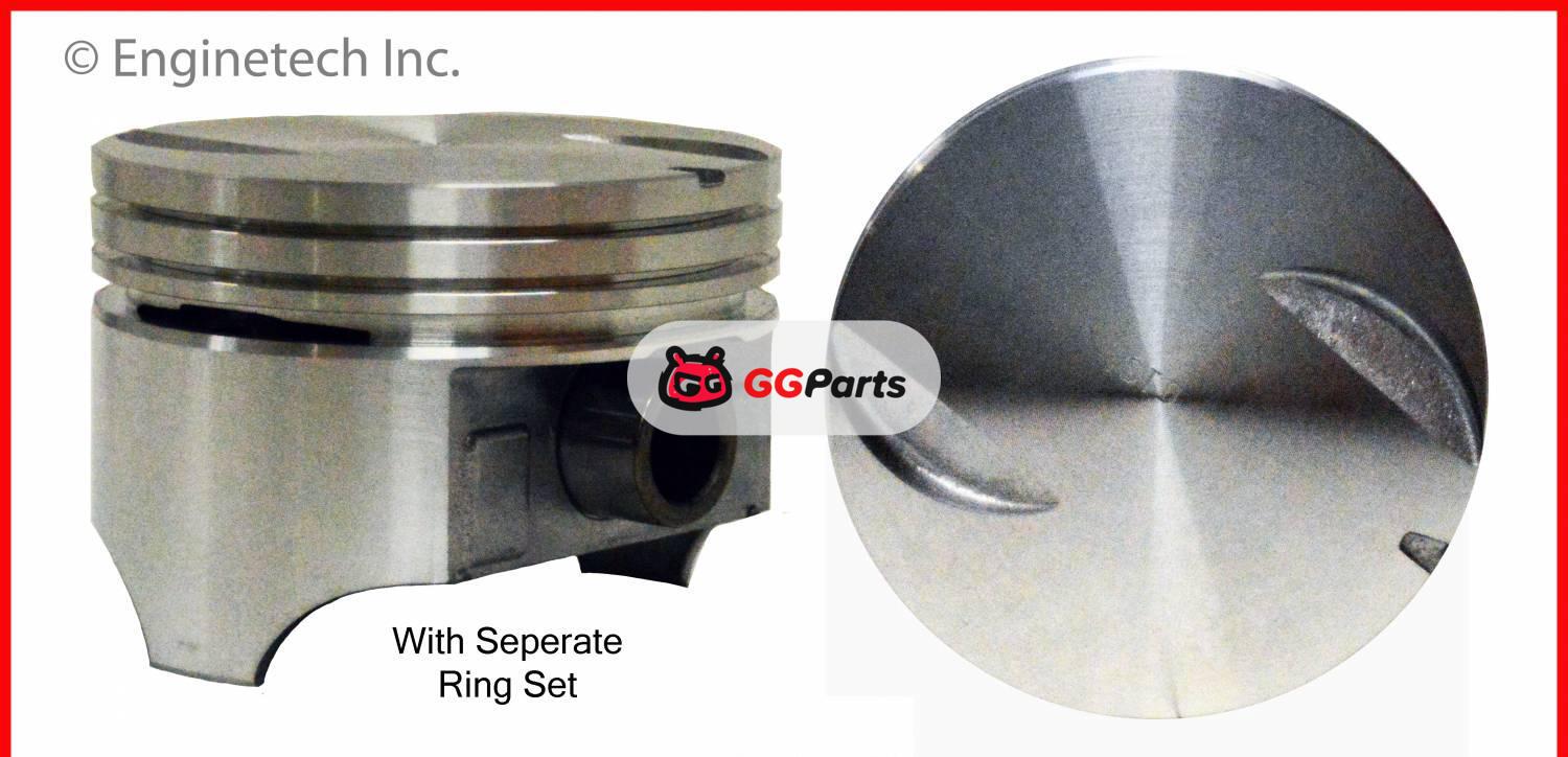 ENGINETECH K15458 Piston & Piston Ring Kit