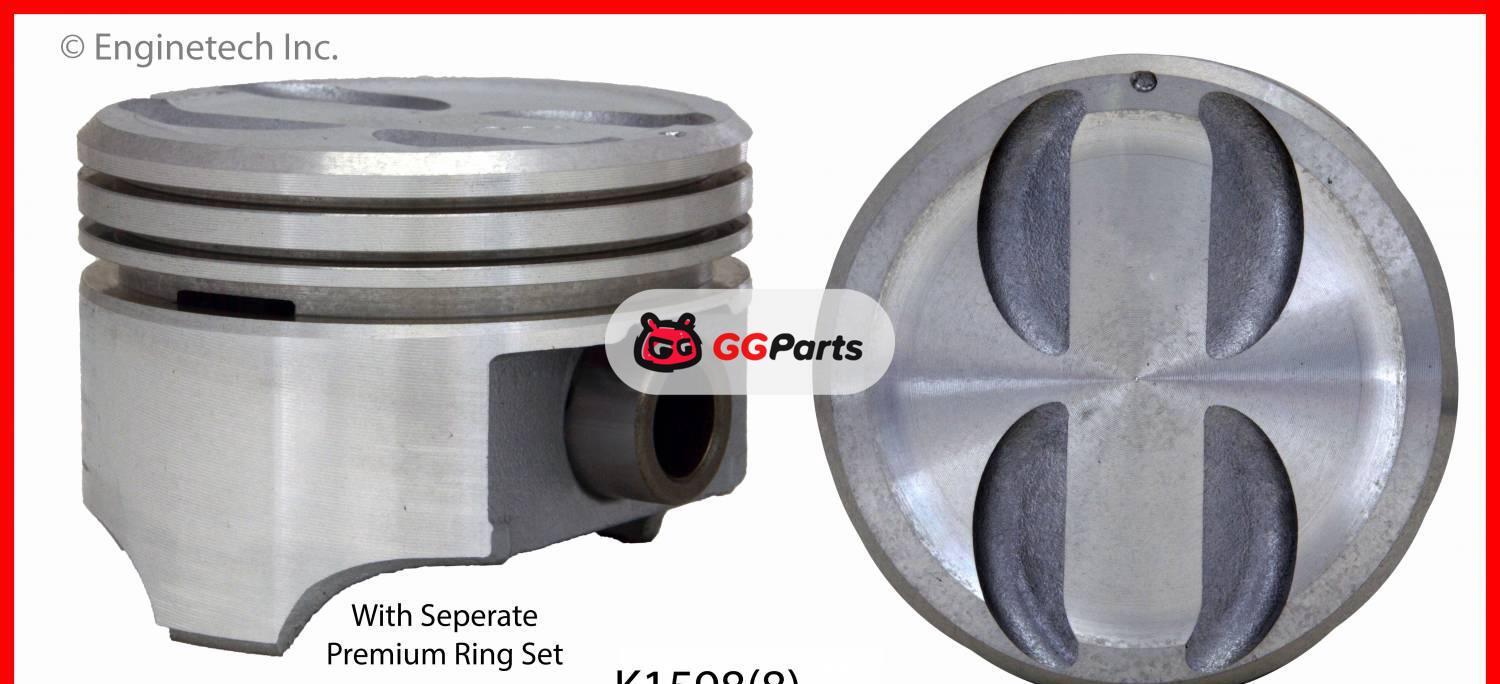 ENGINETECH K15988P Piston & Piston Ring Kit
