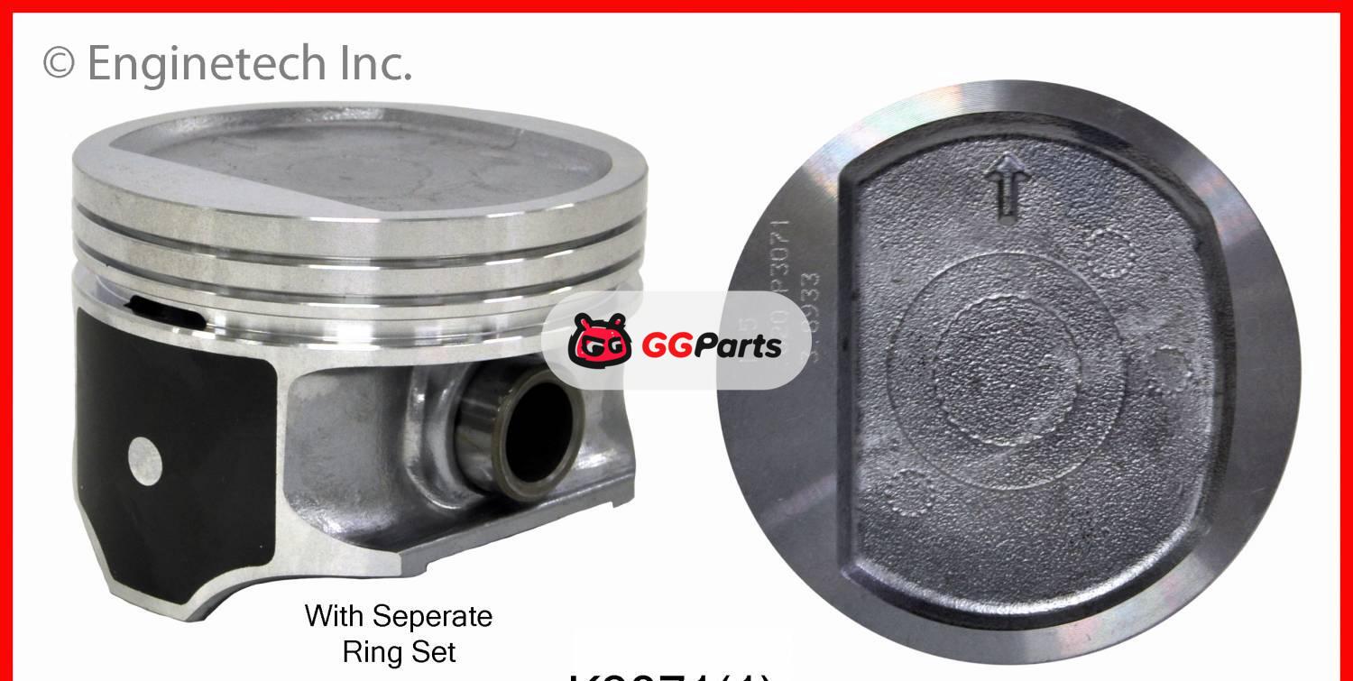 ENGINETECH K30711 Piston & Piston Ring Kit