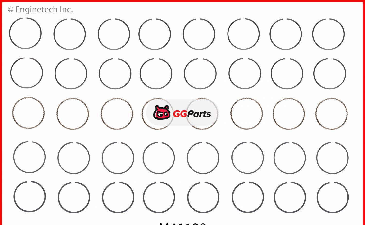 ENGINETECH M41128 Piston Ring