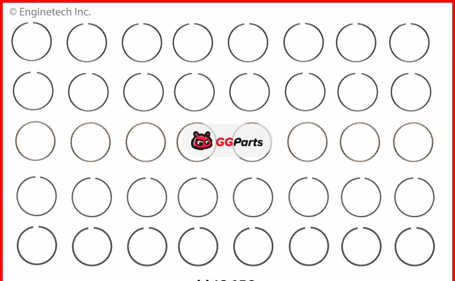 ENGINETECH M43658 Piston Ring
