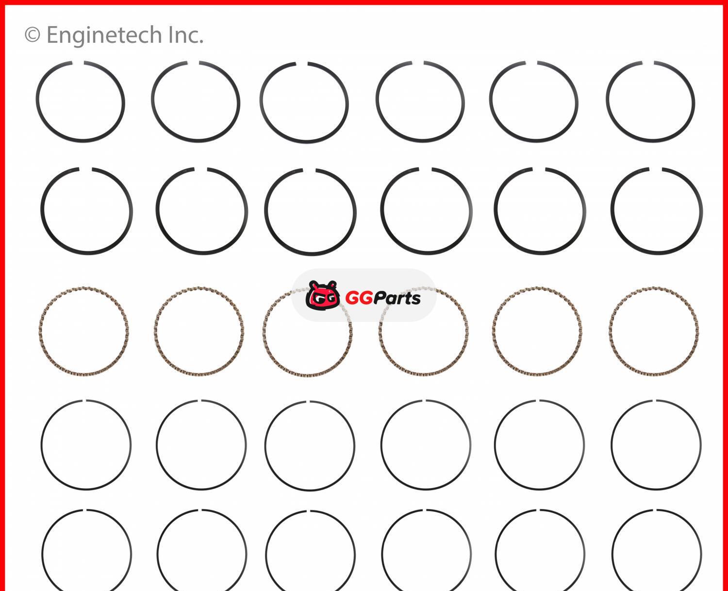ENGINETECH R10256 Piston Ring