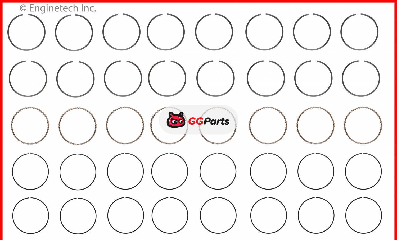 ENGINETECH R37558 Piston Ring