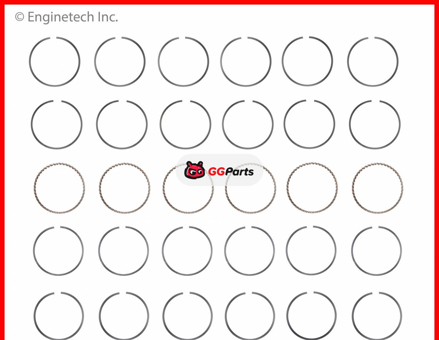 ENGINETECH S89486 Piston Ring