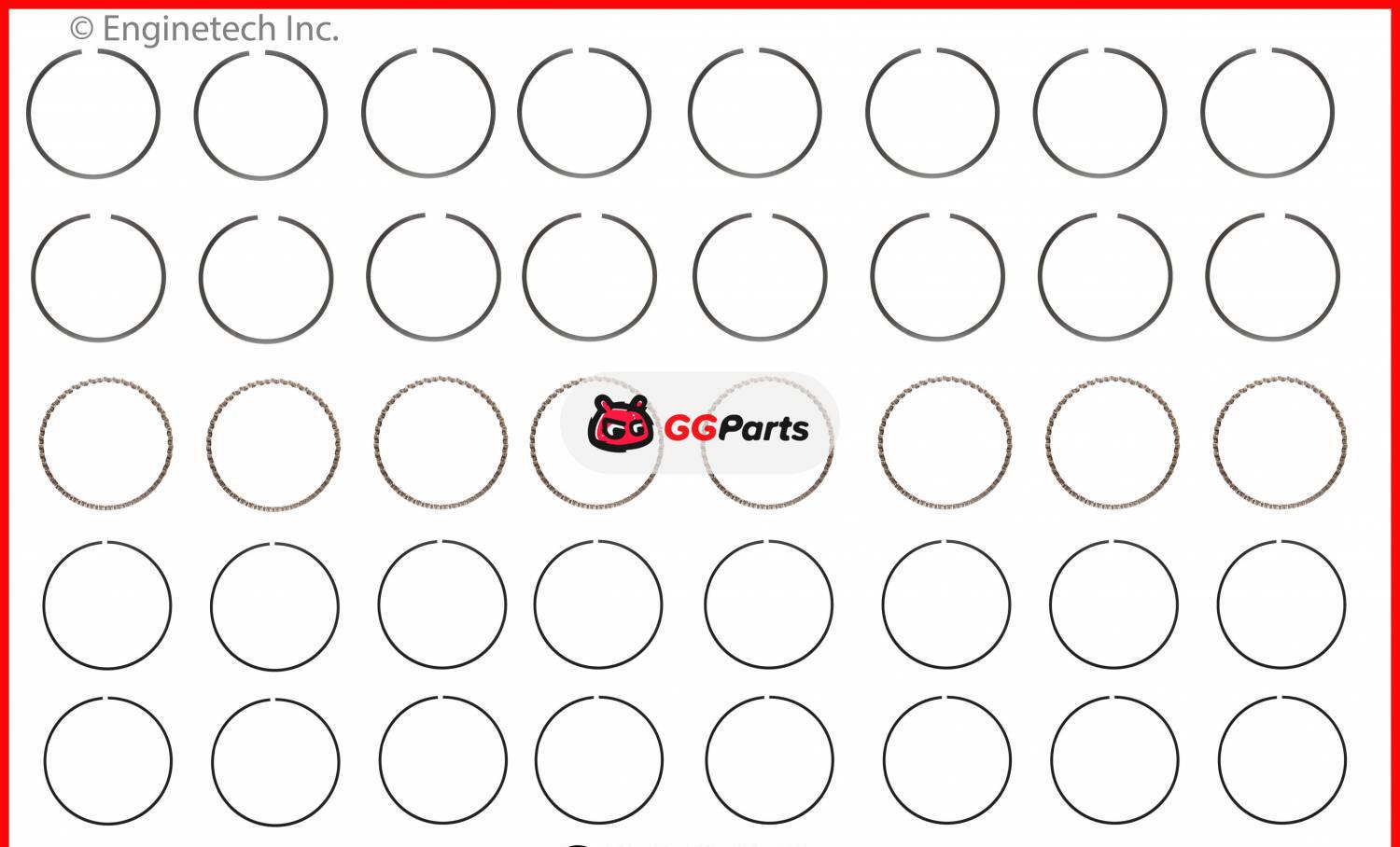 ENGINETECH S90228 Piston Ring