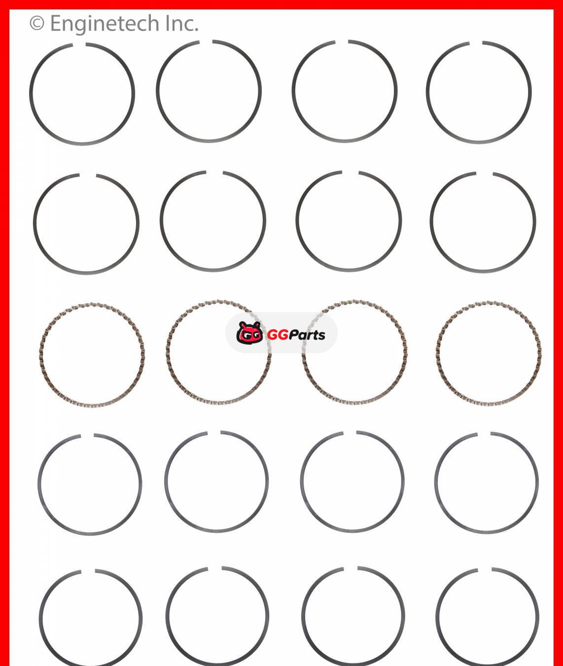 ENGINETECH S93154 Piston Ring
