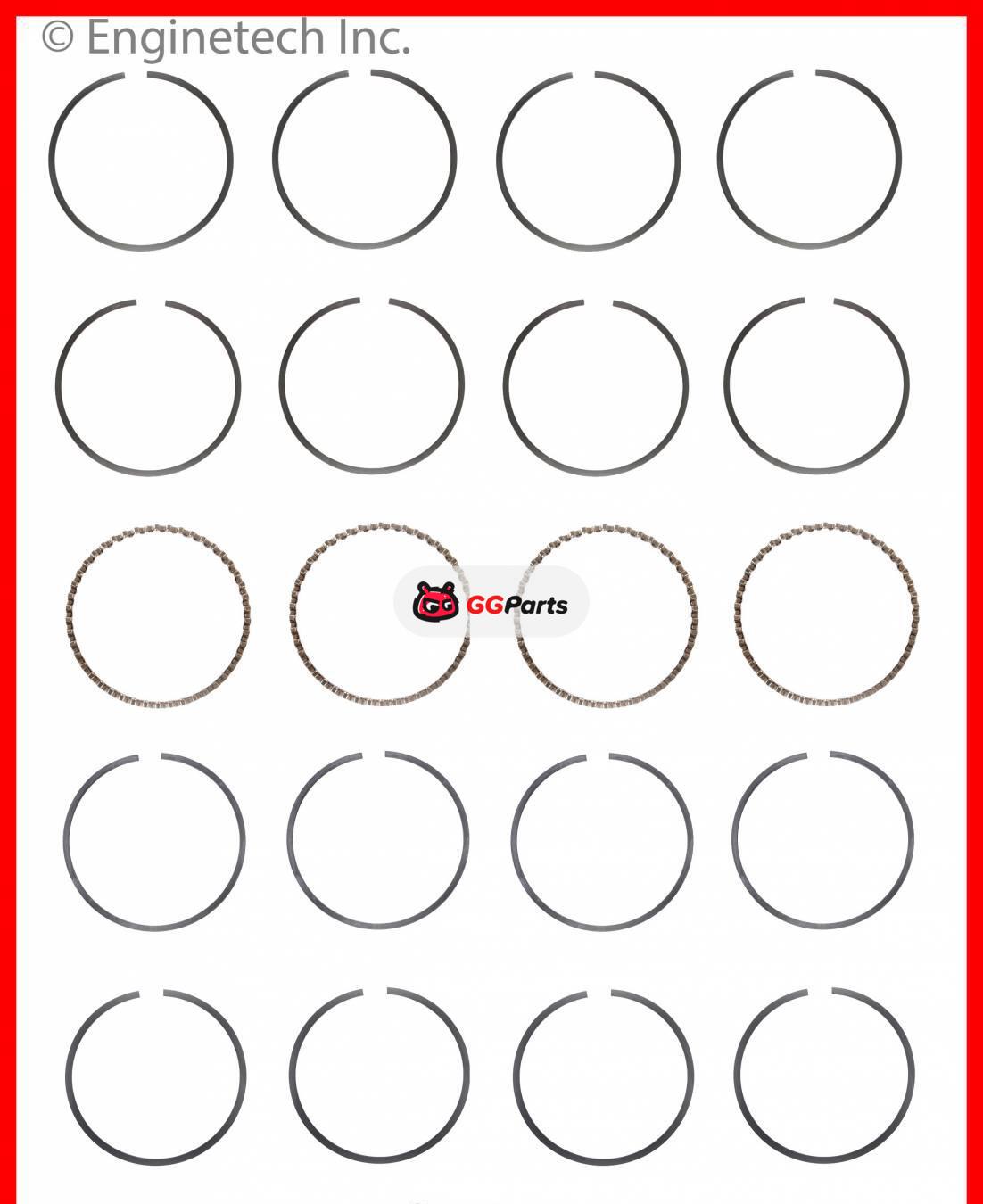 ENGINETECH S99514 Piston Ring