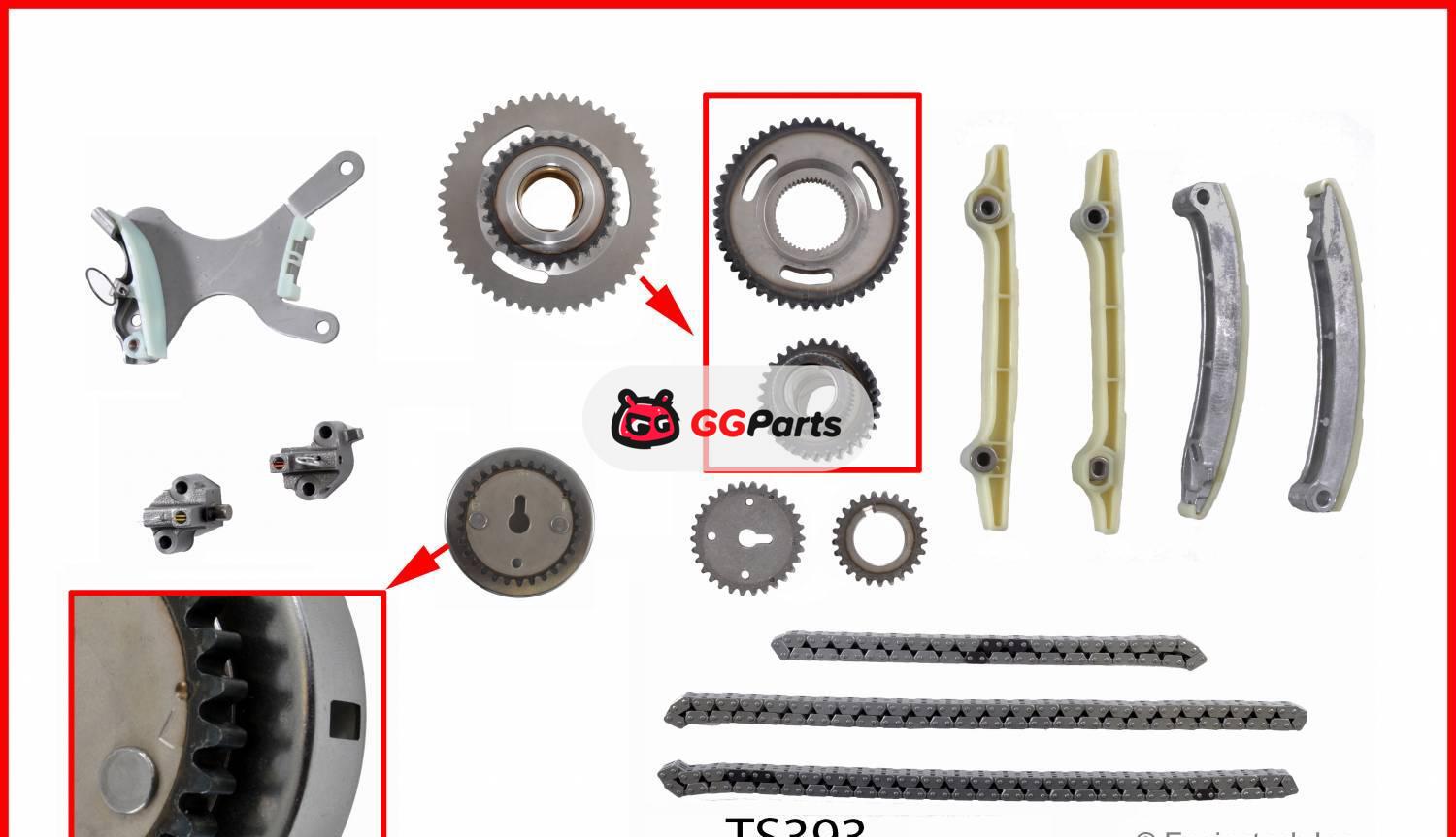 ENGINETECH TS393 Timing Chain & Component Kit